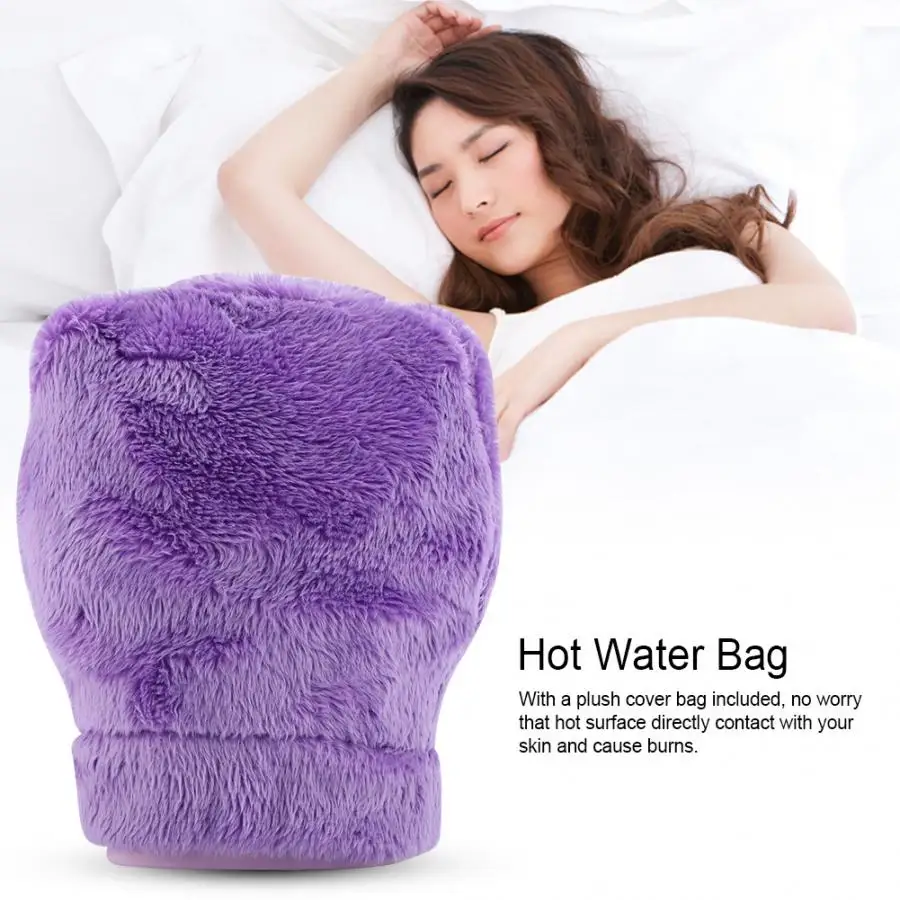 1 шт. силиконовая сумка для грелки с мультипликационным рисунком с плюшевой крышкой, карман для рук и ног, горячий подарок
