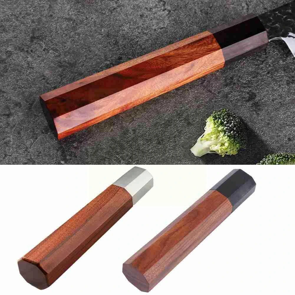 1pcs Octagonal Knife Handle Diy Japanese Chef Kitchen Making Natural