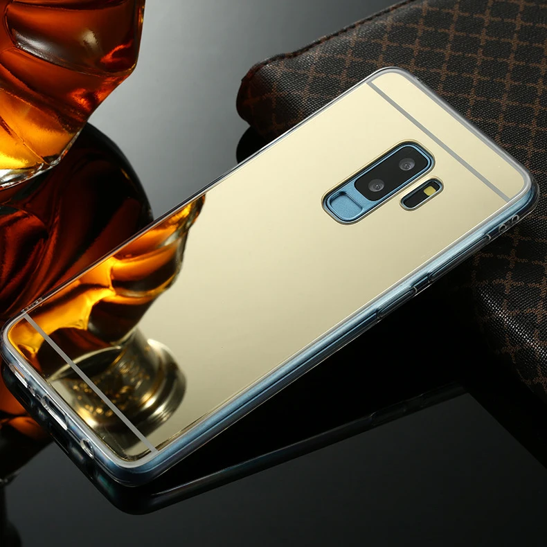 Оригинальный роскошный зеркальный чехол из ТПУ для Samsung Galaxy S8 S9 A6 A8 Plus 2018 S7 S6 Edge A3 A5