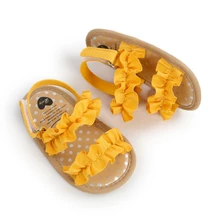 Baywell – sandales à fleurs pour nouveau né fille, chaussures d'été décontractées et souples pour bébé, princesse, premiers pas