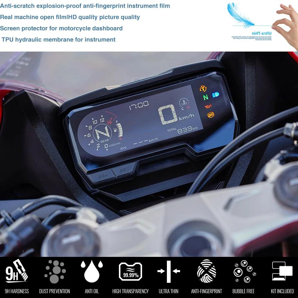 Motorrad Armaturenbrett Displayschutzfolie für Honda CBR500R