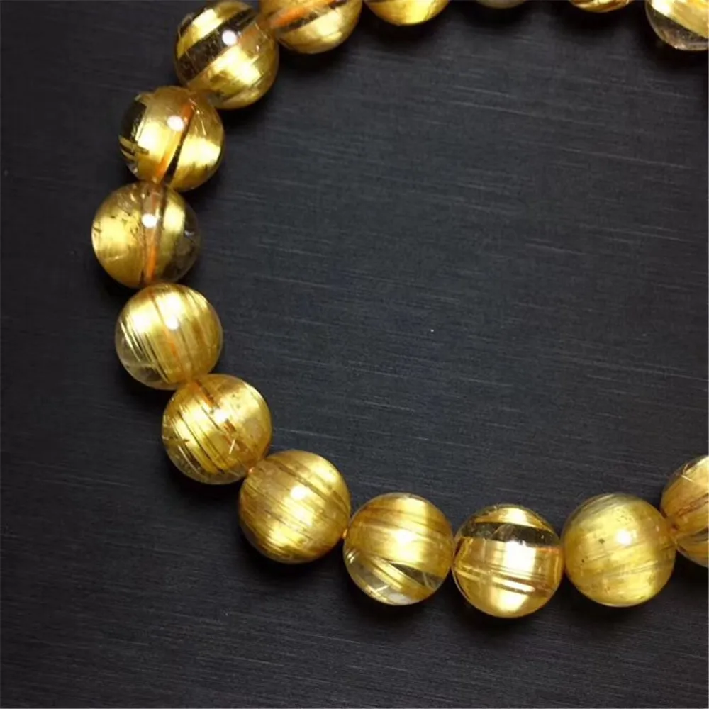 Gold Rutilated Titanium Quartz Bracelet (3)
