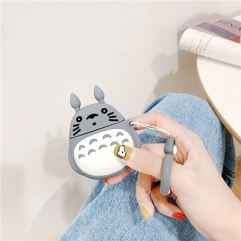 Япония милые Miyazaki Hayao мультфильм мой neigbora Тоторо наушники чехол для Apple Airpods 1/2 силиконовый защитный чехол для наушников