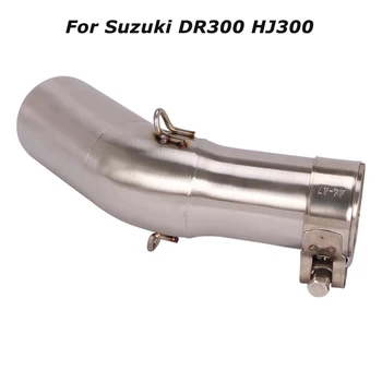 Slip for Suzuki DR300 HJ300 Motorcycle Exhaust Middle Link Tube Connect Pipe to 51mm Escape Tips