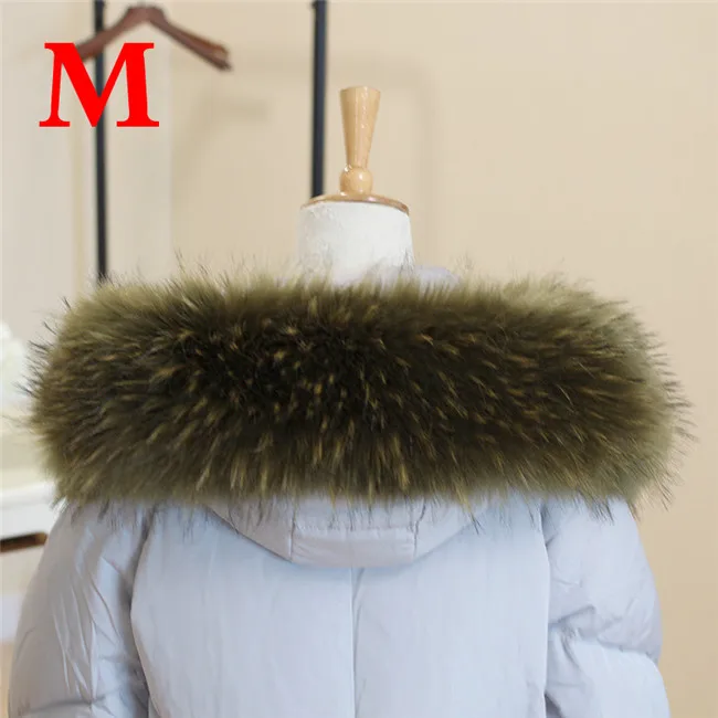 Luxury Fur Scarfs Female Shaggy Faux Fur Collar Women Winter Thicken Warm Gradient Color Artificial Fur Shwal Pashmian 80cm - Цвет: M