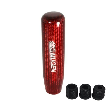 

Racing Mugen Carbon Fiber Gear Shift Knob Universal Shifter Lever Head