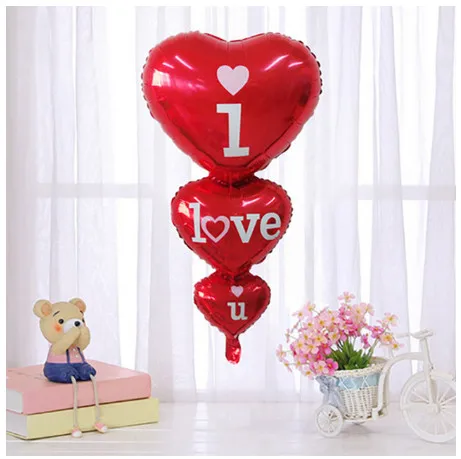 Украшение на День святого Валентина, воздушный шар с надписью «Love», «I Love You», «Kiss Me Lips», фольгированный воздушный шар на свадьбу, годовщину, надувные шары, подарки - Цвет: 1pcs i  love you