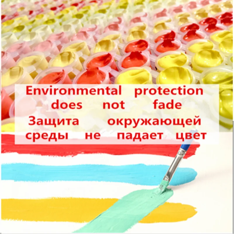 AMTMBS Тигр Леопард DIY по цифровой живописи Настенная картина акриловый холст