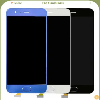 

New LCD Touch Screen For Xiaomi Mi 6 LCD Display Fingerprint Touch Sensor Digitizer Panel Full Assembly