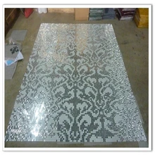 Индивидуальные роскошные черные белые фрески Подсолнух стеклянная мозаичная плитка для гостиничных ванных комнат ручной работы художественная мозаика декор для стены