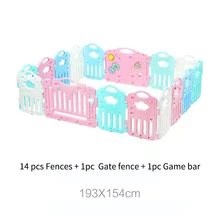 193x154cm Hogar Interior Zona de juegos para niños Parque para bebés Valla de protección de seguridad para 3 meses ~ 3 años Barandilla para bebés y niños pequeños