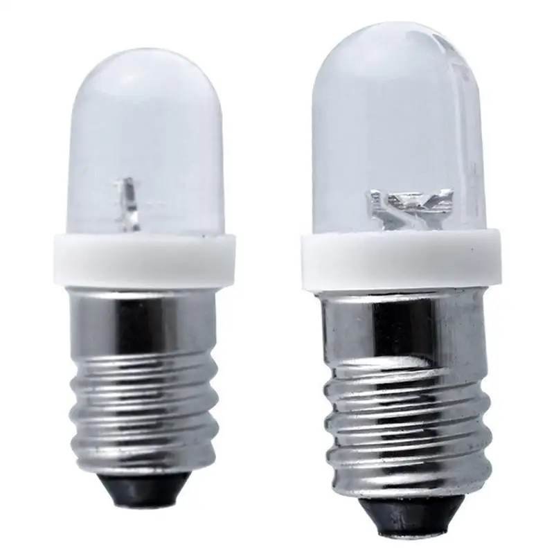 

GloryStar E10 Light Bulbs DC 6/12/24V LED Screw Base Indicator Bulb Mini Warning Signal Lamp
