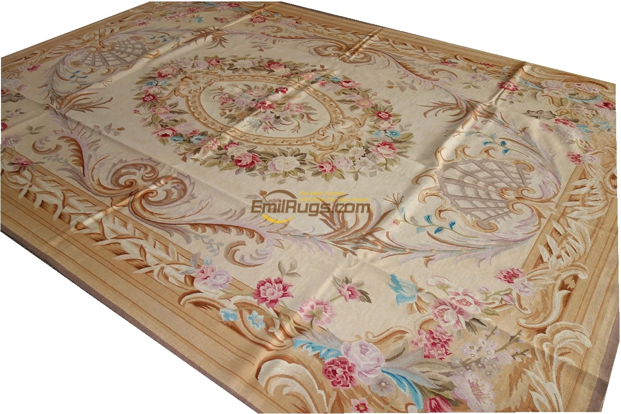 Французский ковры Обюссон 109b 8x10 2 9x12 2 бледно-розовый Роза страна Стиль крем gc8aub yg13