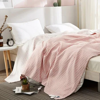 

Towel Blanket Spring Summer Air Condition Blanket for Bed Office Sofa Towel Quilt Throw Blanket for Adult Student Bedspreads
