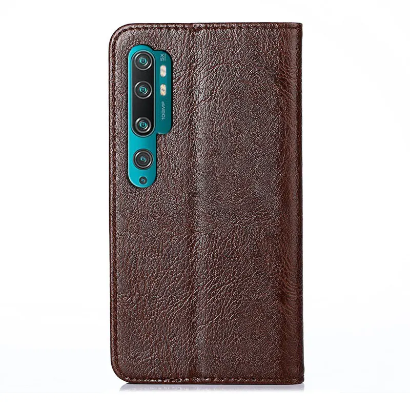 Ретро личи из искусственной кожи чехол для Xiaomi mi note 10 pro кошелек deisgn coque fundas без магнита для mi note 10