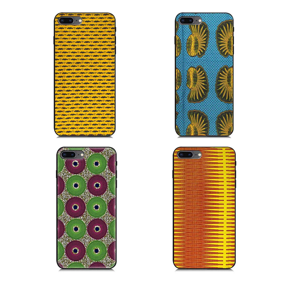 

iphone 11 case African style Phone case Ankara Print Wax print Phone Case High-quality Can be Customized photo Glass hard shell
