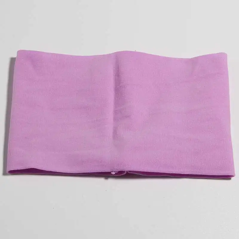 Lavender 5 шт., 9*15 см, Новая эластичная нейлоновая повязка на голову, мягкая эластичная лента на голову для детей, тюрбан для девочек - Цвет: Lavender