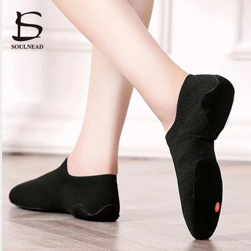 Women Dance Shoes Adult Kids Ballet Dancing Shoe Soft Sole Breathable Ballroom Jazz Dance Sneakers Female Yoga Shoes Size 28-42 3