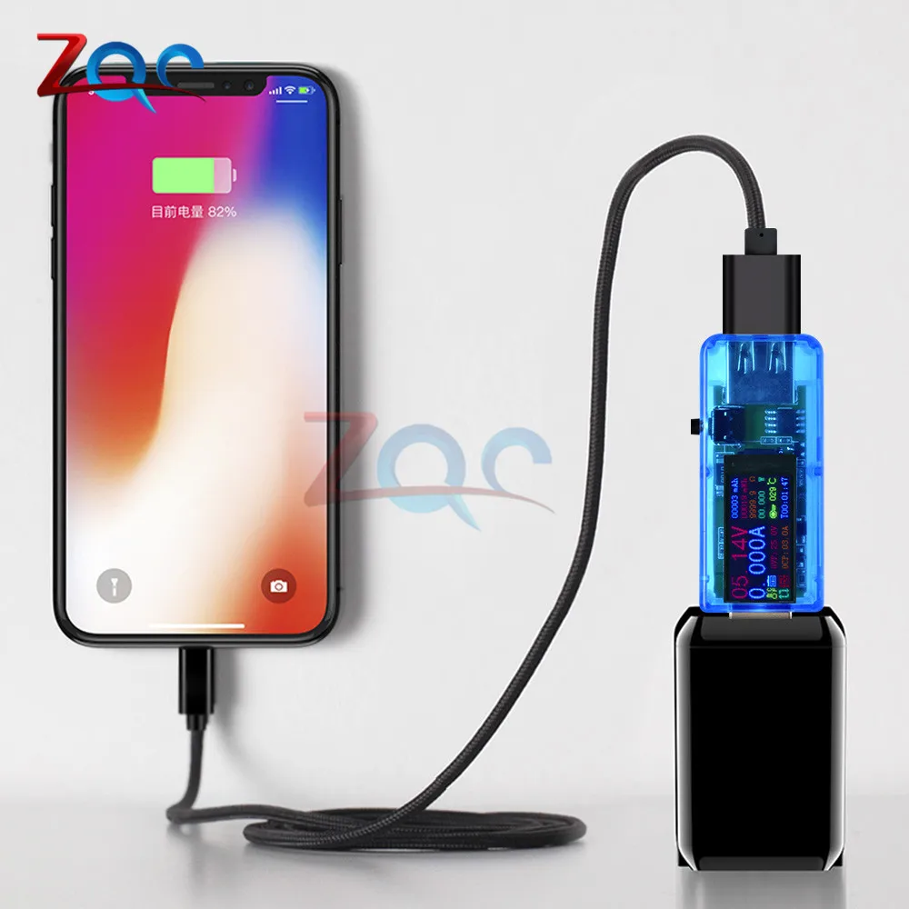 14/24 в 1 QC3.0 2,0 USB тестер постоянного тока цифровой вольтметр измеритель тока Амперметр детектор монитор Индикатор питания зарядное устройство
