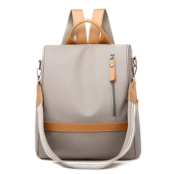 

Portable Anti-Theft Women Simple Backpack Casual Fashion Leisure Multi-function Large Capacity Female Backpack Student Backpacks