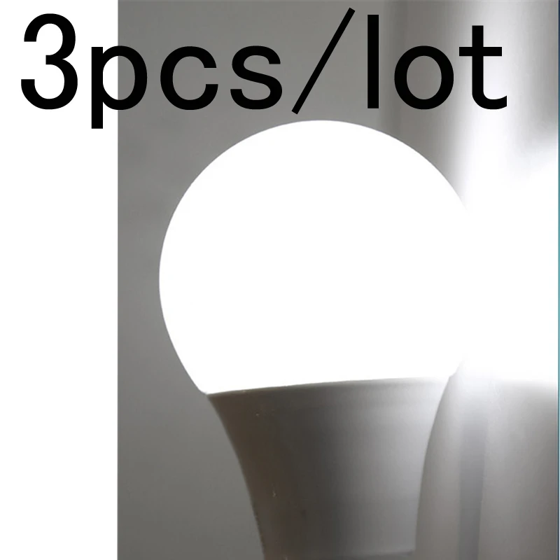 3 шт./лот E27 светодиодная лампа AC 220 В SMD2835 5 Вт 9 12 15 18 1 Светодиодная сохраняющая
