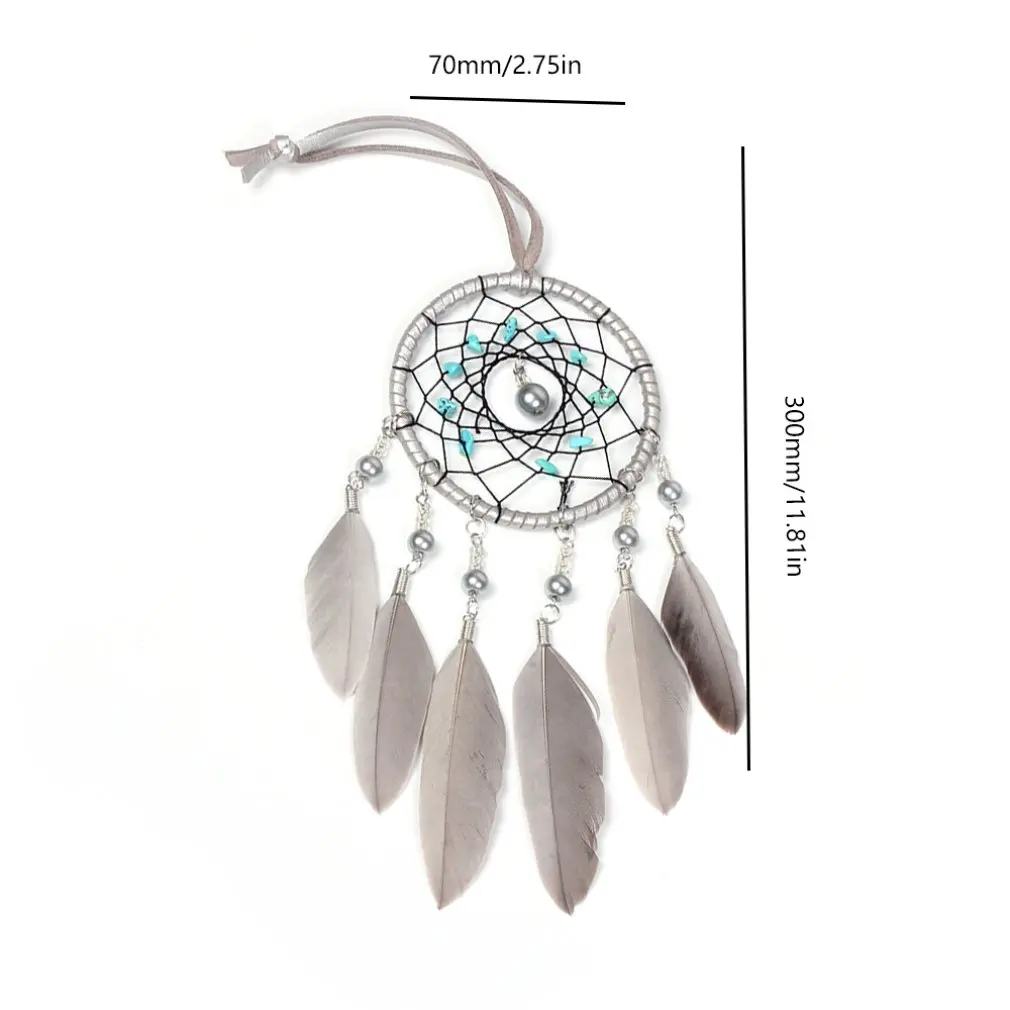 Original Port Wind Retro Feather Crafts Dream Catcher To Send Friends Room Car Decoration Small Pendant