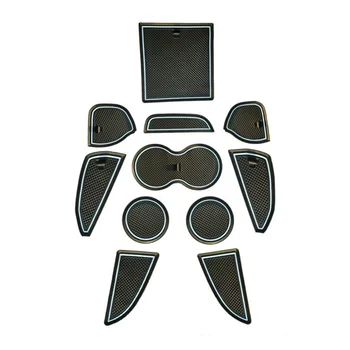 

2015-20 Insert Pads Black+White Car Parts Accessories Center Console Mat