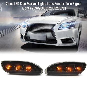 

LED Side Marker Lights Lens Fender Turn Signal Light Lamp for Mercedes-Benz W203 2001-2007 2038200821 Car Lights