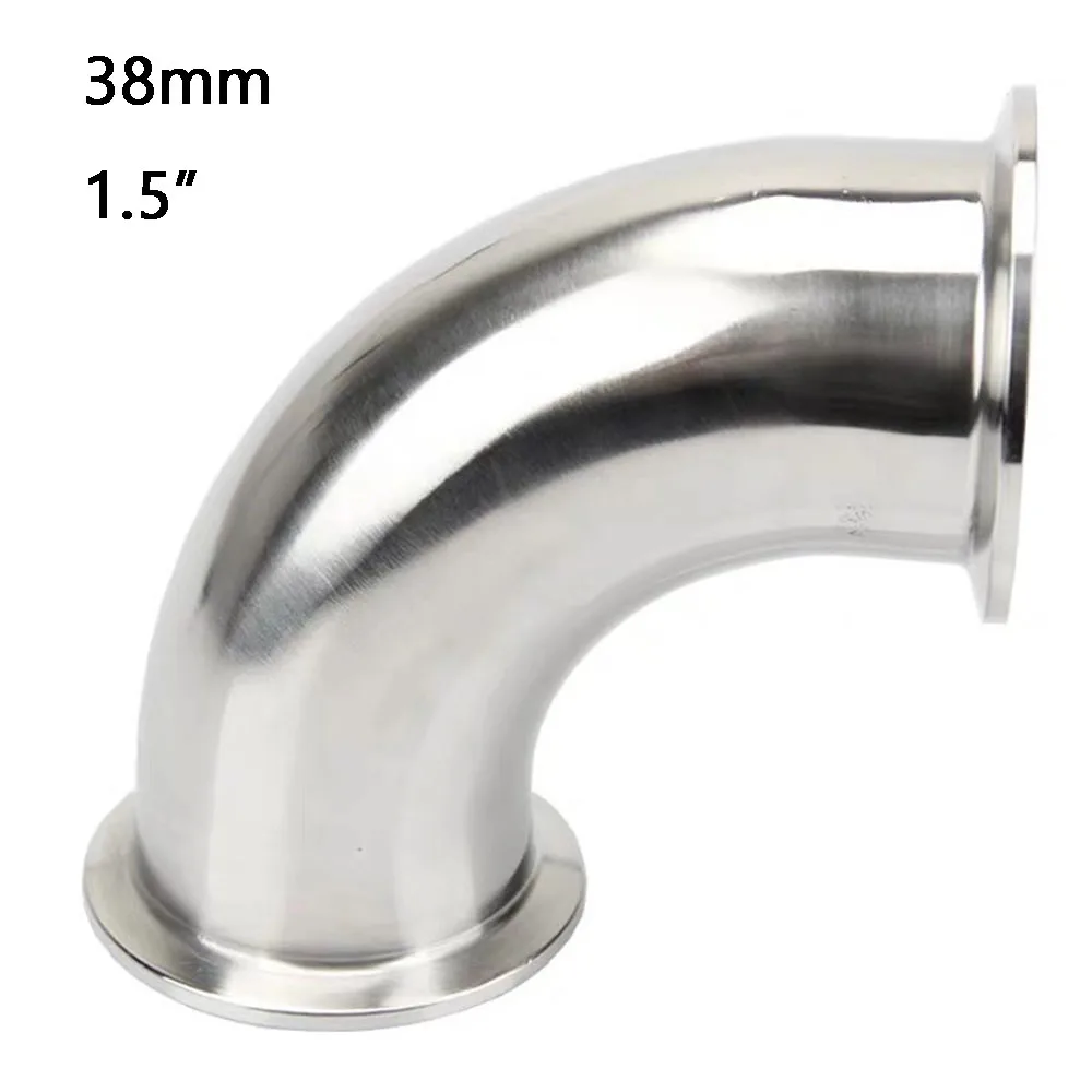 38mm 1-1/2" 1.5" Sanitary Ferrule Elbow 90 Degree Pipe Fittings Tri Clamp Stainless Steel SS304