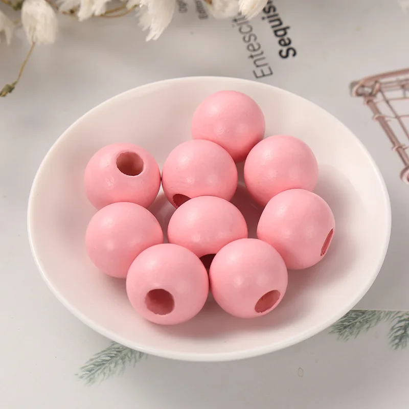 DIY New Products 20mm Colorful Big Hole Round Wooden Beads Custom Fashion Crafts Kid's Jewelry Baby Toys Accessories Wholesale DIY New Products 20mm Colorful Big Hole Round Wooden Beads Custom Fashion Crafts Kid's Jewelry Baby Toys Accessories Wholesale
