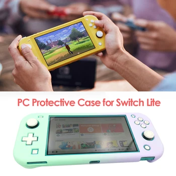 

New Dust-proof PC Color Gradient Game Console Protective Case Game Console Cover Guard Crystal Protective Shell for Switch Lite