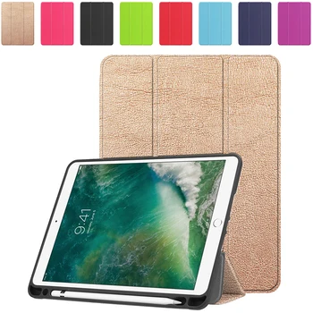 

For iPad air 2 1 case PU Smart Case Auto Sleep Wake for iPad 6th Generation iPad 9.7 2018 2017 A1893 Case with Pencil Holder