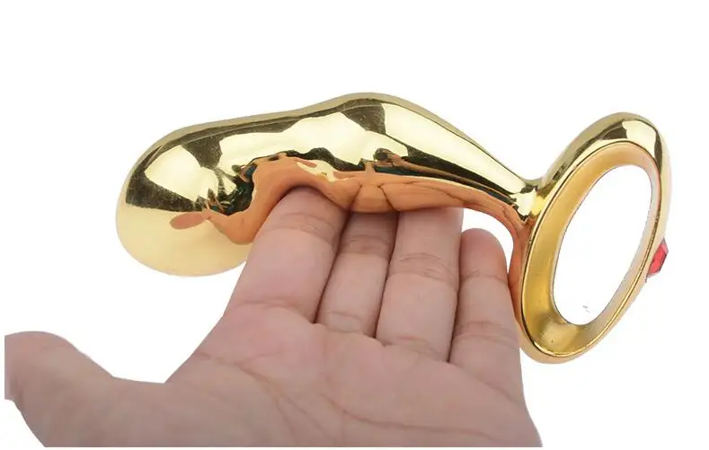 Billig Attraktive Hand Typ Metall Edelstahl Anal Plug Mit Hand Halten Butt Anus Booty Perlen Erwachsene BDSM Sex Spielzeug gold Silber 91