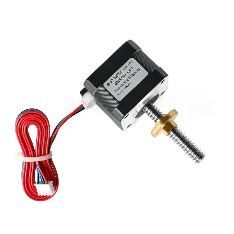 Linear stepper motor NEMA 17 stepper motor with lead screw 50-100mm Tr8*2 2mm lead 2mm pitch