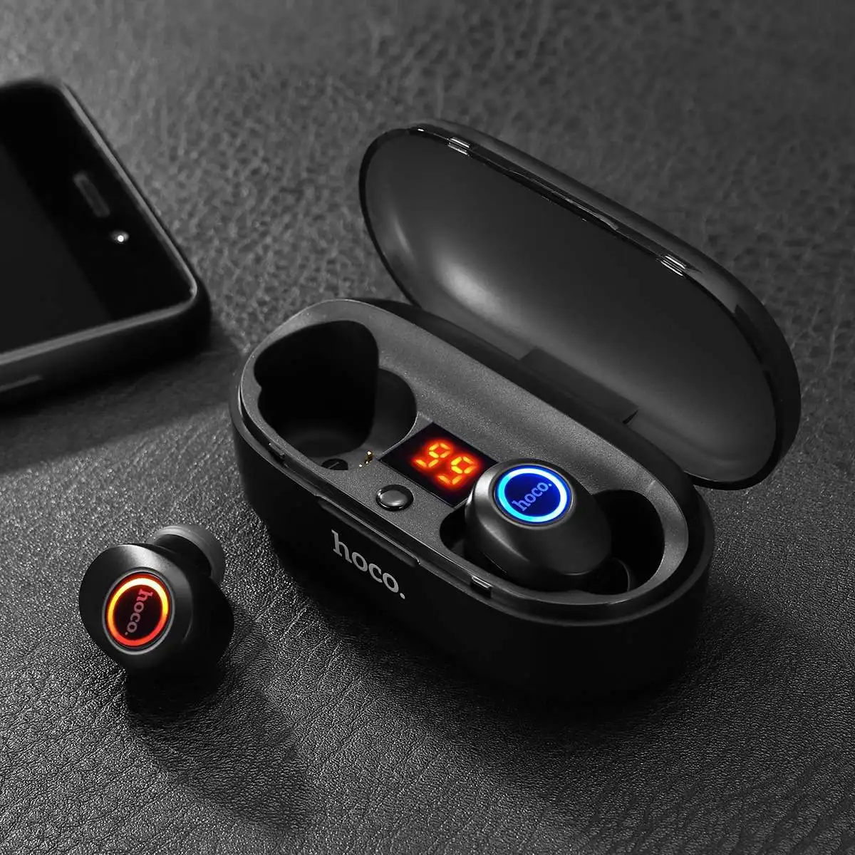 Bluetooth 5,0 беспроводная гарнитура Автоматическое шумоподавление TWS стерео наушники Hifi качество звука дисплей Мобильный телефон совместимый