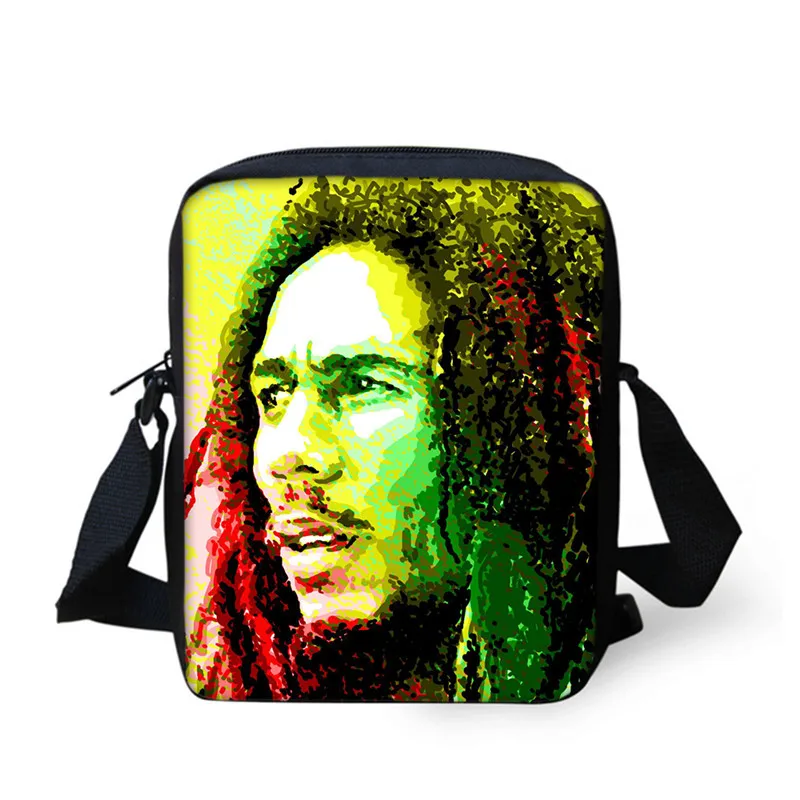 THIKIN модные мини женские сумки через плечо Bob Marley, повседневная мужская сумка через плечо, музыкальная звезда, регги, персонаж, напечатанная сумка-мессенджер - Цвет: as picture