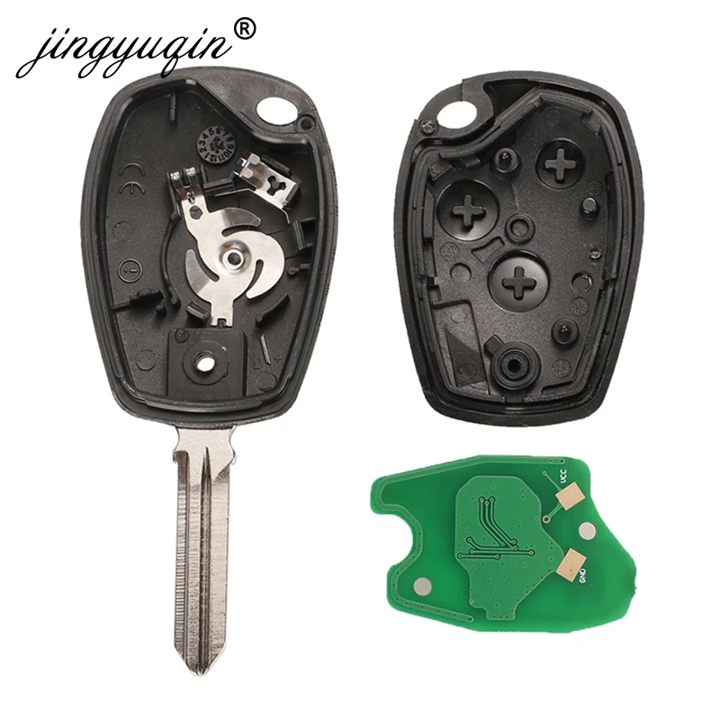 jingyuqin 원격 자동차 키 PCF7946 7947 7952E 칩 434MHz, Renault Trafic Vivaro Primastar Movano Dacia 3BT 제어 Fob 교체