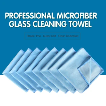 

car accessories 12"x12" Microfiber Glass Cleaning Towel Stainless Steel Polishing Shine Cloth Mirror Cleaning Cloth