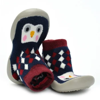 

Baby Knitted Rubber Socks Shoes Girl Boy Anti-Slip Casual Walking Shoes Soft Soled Rubber Socks Design First Walkers
