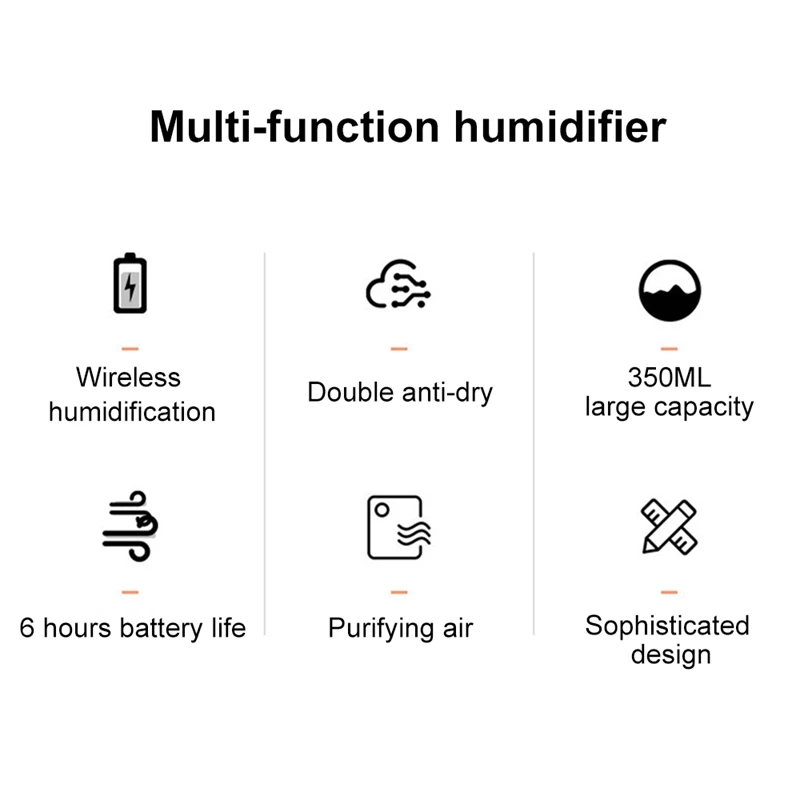 Мини-увлажнитель воздуха с мультяшным Кроликом, портативный USB 300 мл, очиститель, Ночной светильник, увлажнение кожи, анти-сушка, ароматерапия, увлажнитель