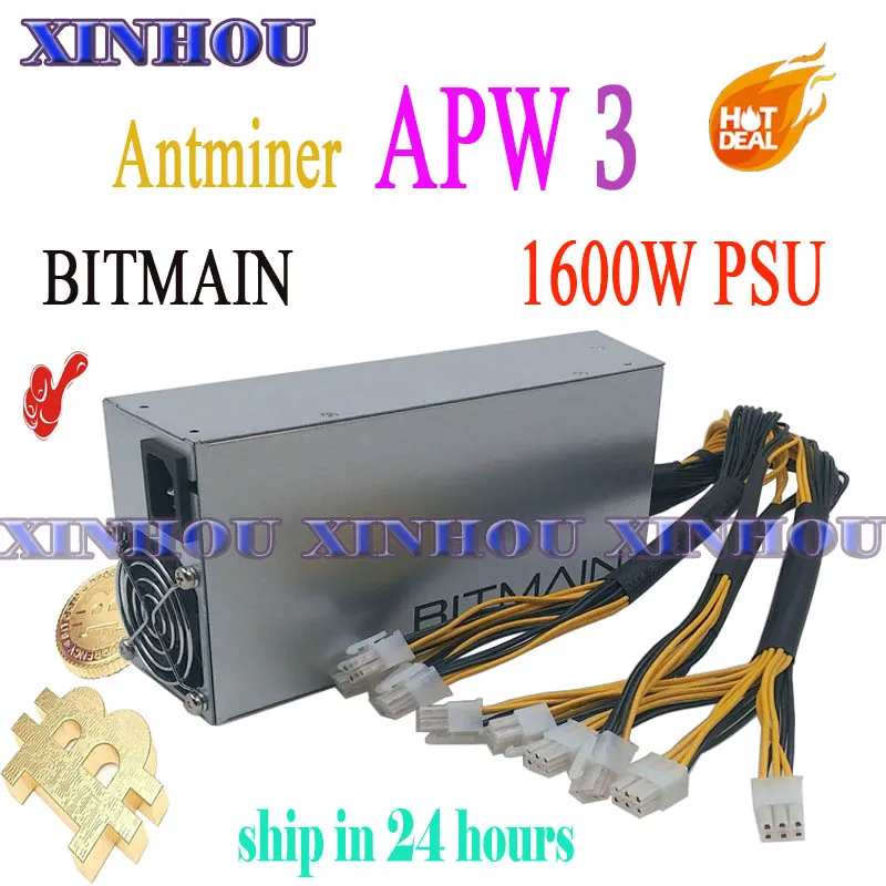 PSU 100A Bitcoin BITMAIN Miners OG Box Tested Tuned 13.5 Antminer S9 14TH APW3+ 