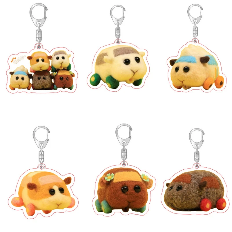 elvira costume Anime Pui Pui Molcar Keychains Guinea Pig Abbey Potato Key Rings Shiromo Choco Cosplay Props Cute Car Pendants Adults Gift halloween costumes