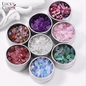

LUCKYCOLOR Nails Art Decorations Gems 3D Irregular Shape Imitation Stone Amber Crystal Manicure Jewelry Accessories Supplies