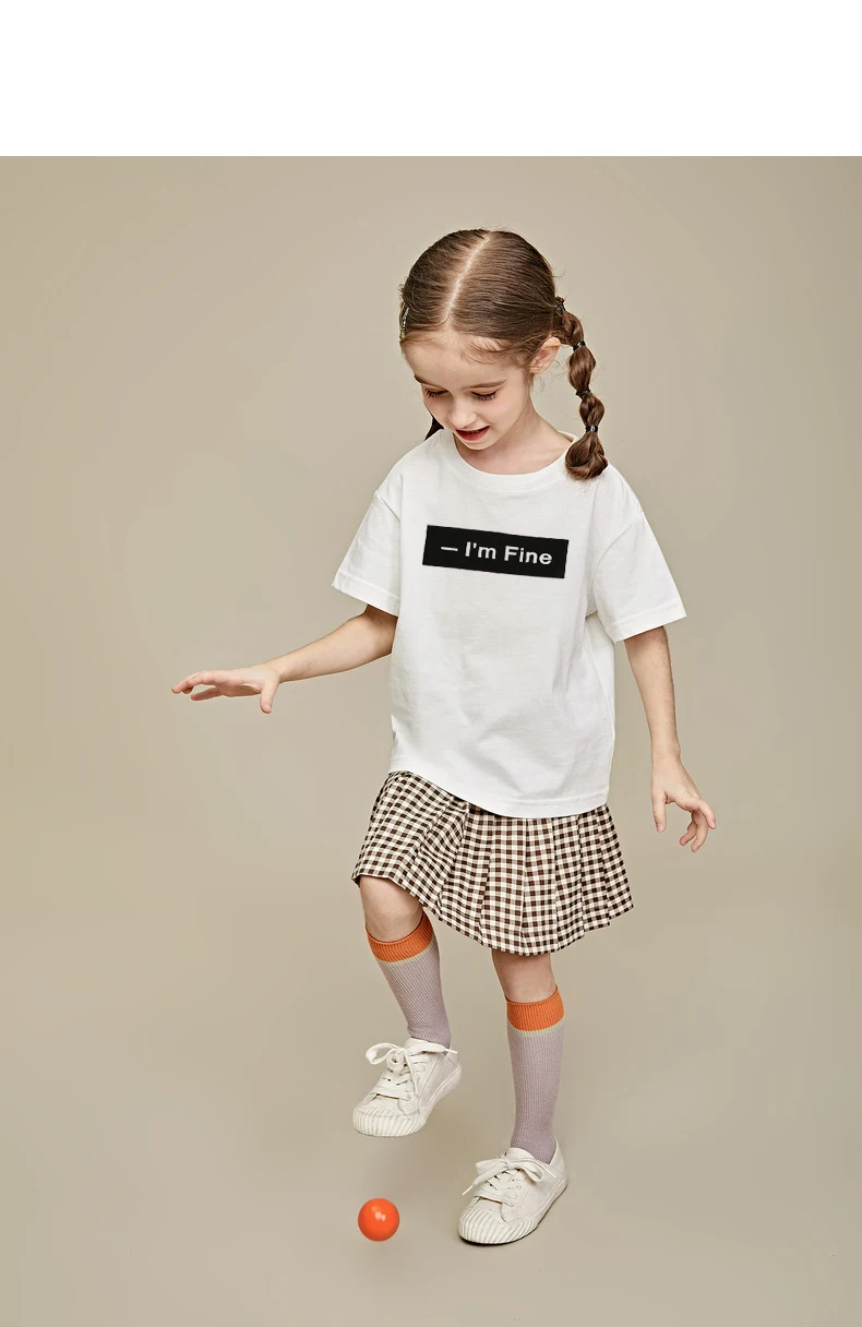 Children T Shirt Cotton Letter Printing Children's T-Shirt Bottoming Shirt Boys Girls Clothes Baby Boy T-Shirt