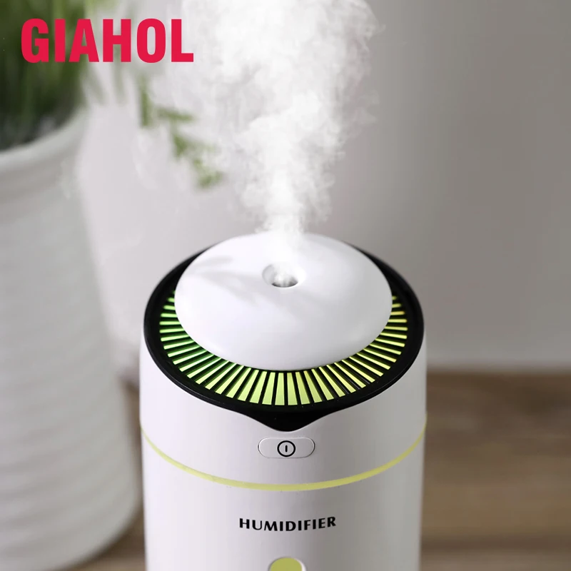 

GIAHOL 300ml Mini Portable Humidifier With Night Light Colorful Air Humidifiers home Car Air purifier Humidifying spray
