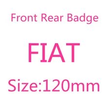 120mm F-IAT árvore frente capa emblema do carro traseiro tronco boot tampa etiqueta emblema para acessórios de automóvel especificação de produto logotipo adesivo