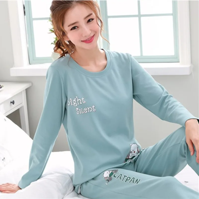 

(Spike ARTISTRY) Spring And Autumn Long Sleeve Car Bear Pajamas WOMEN'S Suit Qmilch 120 Grams M -Xxl