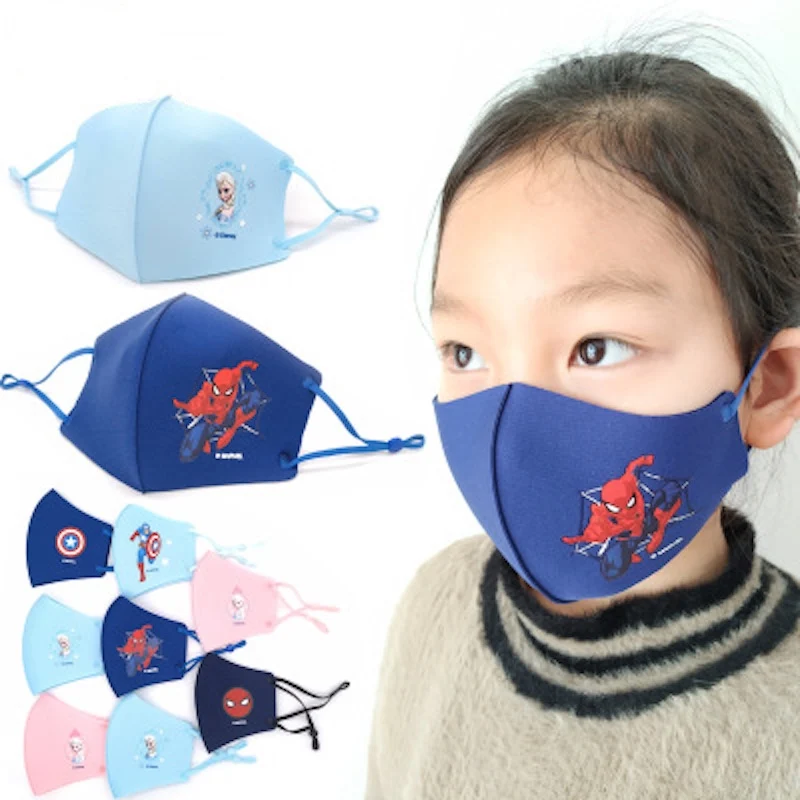 Masque facial Disney en coton pour enfants, Protection Anti-poussière,  réutilisable, pour filles et garçons - AliExpress