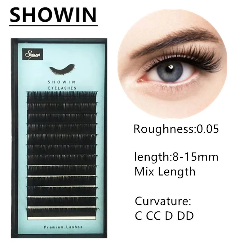 

Eyelashes Extension Individual Natural Soft Lash Extension For Professionals Quewel Eye Lashes Russia volume Silk EyeLash