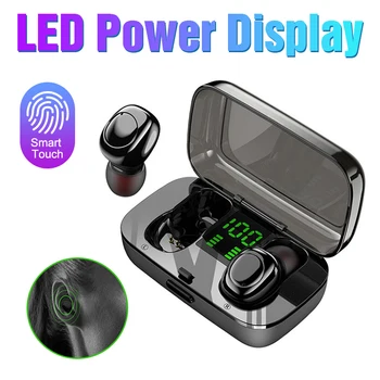 

Bluetooth V5.0 TWS Wireless Headphone Earphones Sport Gaming Headset Waterproof LED Display 6D Stereo Sound Earbuds Wireless